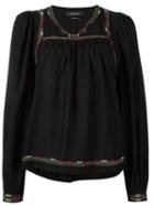 Isabel Marant 'chaz' Top, Women's, Size: 38, Black, Silk/polyester