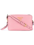 Prada Logo Crossbody Bag - Pink & Purple