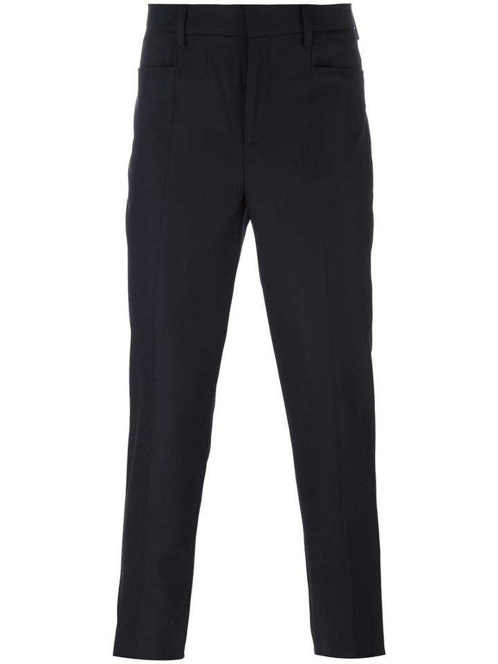 Neil Barrett Classic Trousers, Men's, Size: 52, Black, Polyester/spandex/elastane/virgin Wool