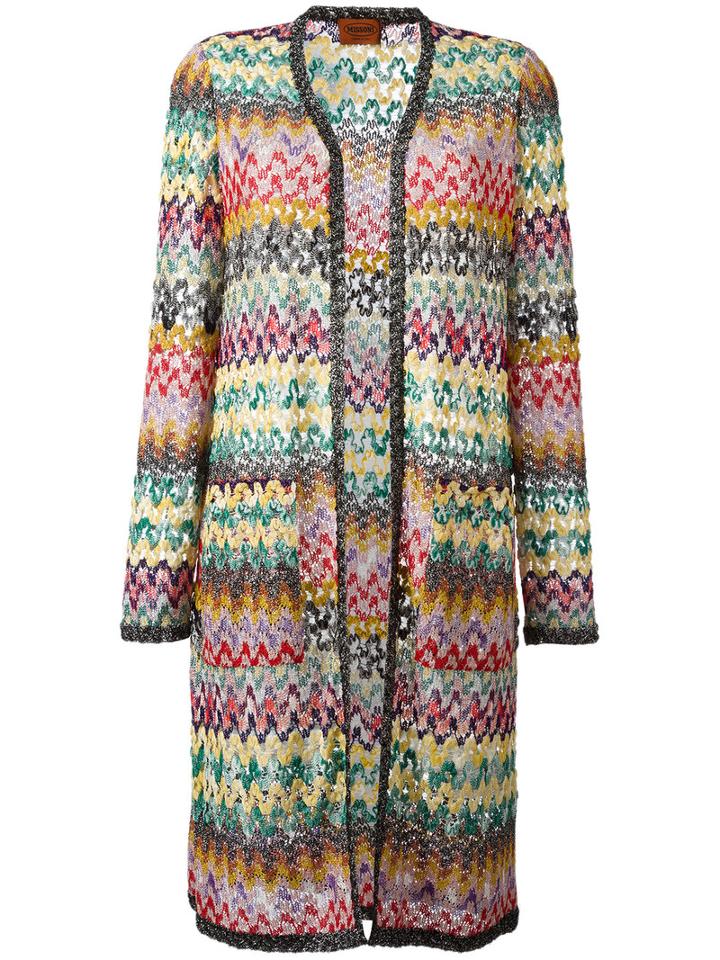 Missoni Zig Zag Cardigan, Women's, Size: 44, Viscose/cupro/polyester