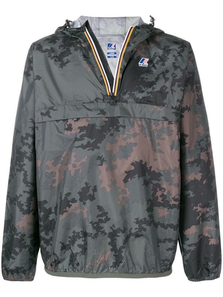 K-way Zip Hooded Jacket - Green