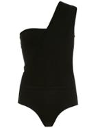 Egrey One Shoulder Bodysuit - Black