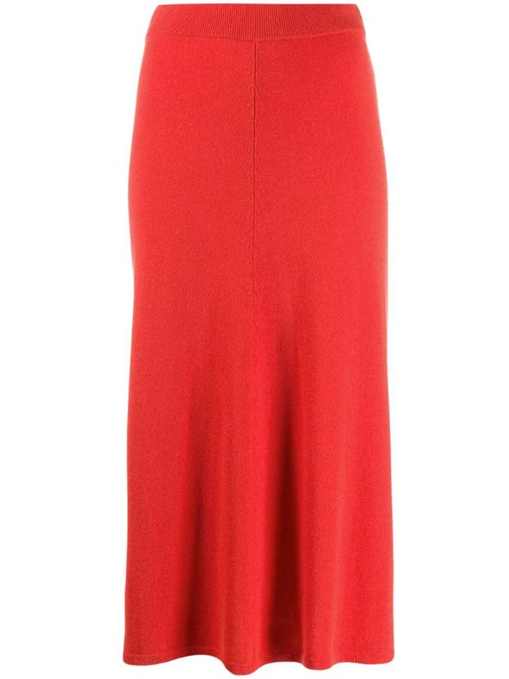 Joseph Knitted A-line Skirt - Orange