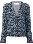 Pringle Of Scotland Leopard Print Cardigan - Grey