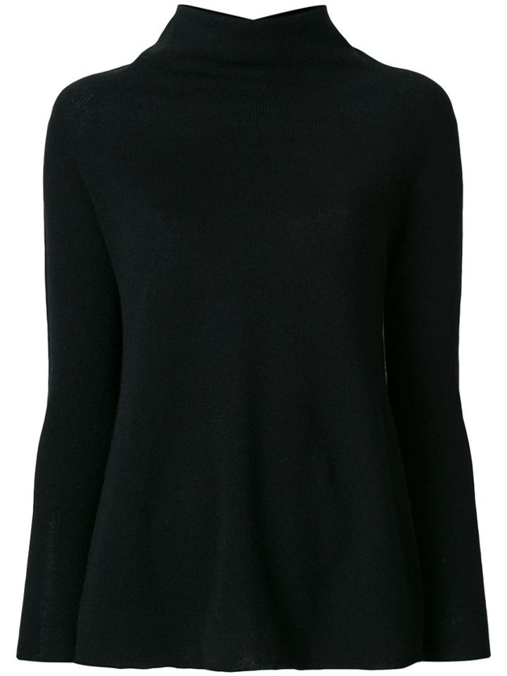 Lamberto Losani Turtle Neck Jumper - Black