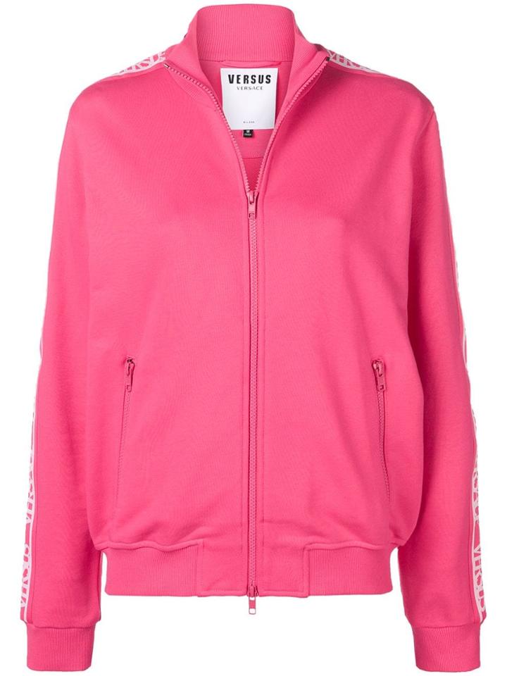 Versus Logo Print Band Sports Jacket - Pink