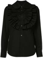 Comme Des Garçons - Ruffled Shirt - Women - Cotton - L, Black, Cotton