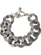 King Baby Textured Chain Link Bracelet, Women's, Grey