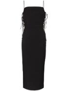 Matériel Side Tie Midi Dress - Black