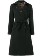 Dolce & Gabbana Sacred Heart Trench Coat - Black