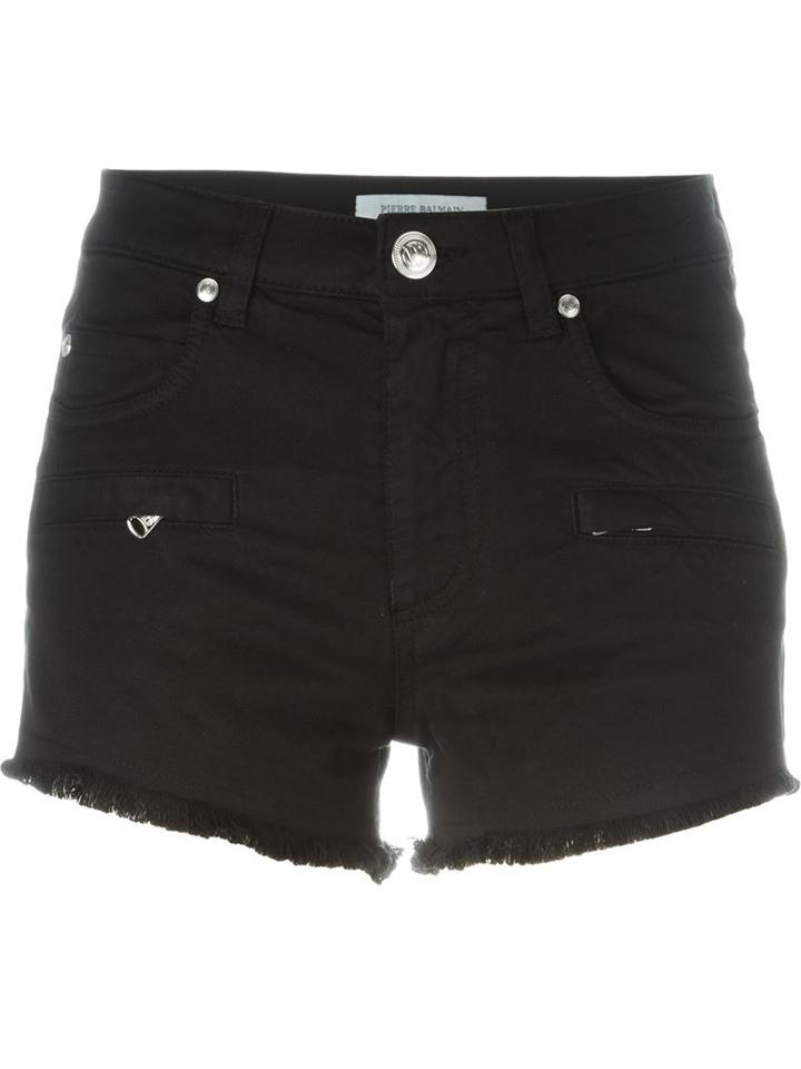 Pierre Balmain Logo Denim Shorts
