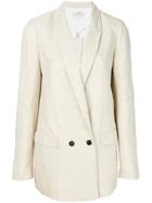 Forte Forte Double-breasted Blazer - Nude & Neutrals