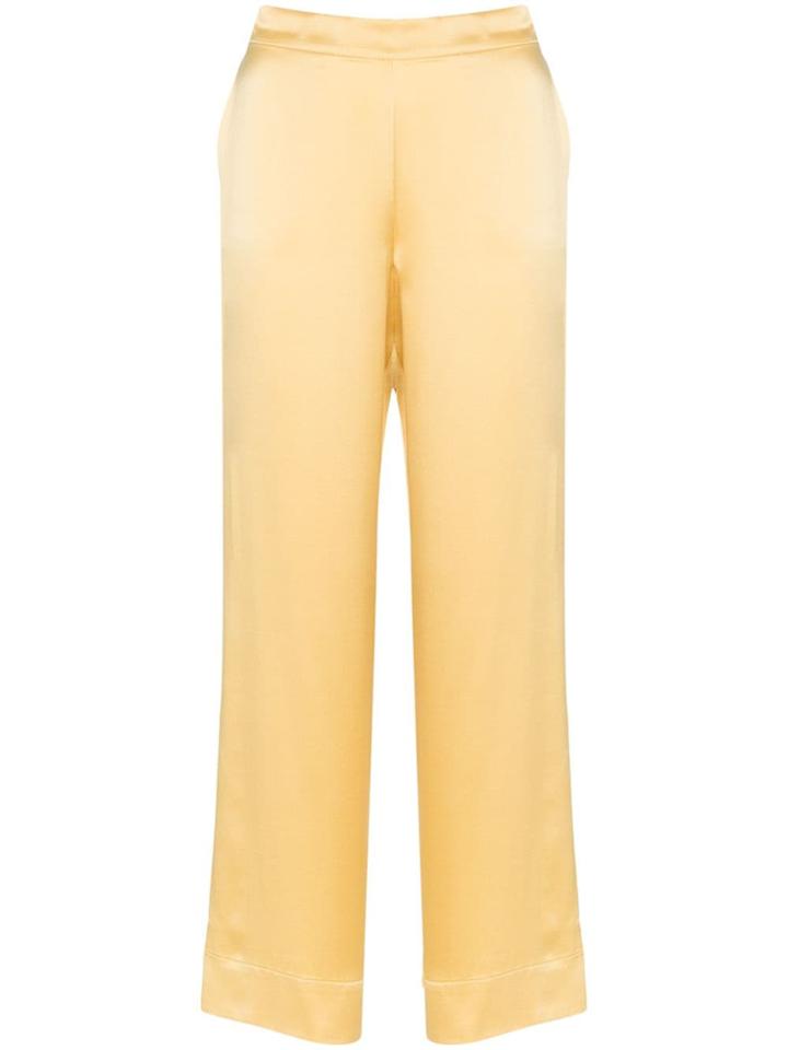 Asceno Pyjama-style Trousers - Yellow