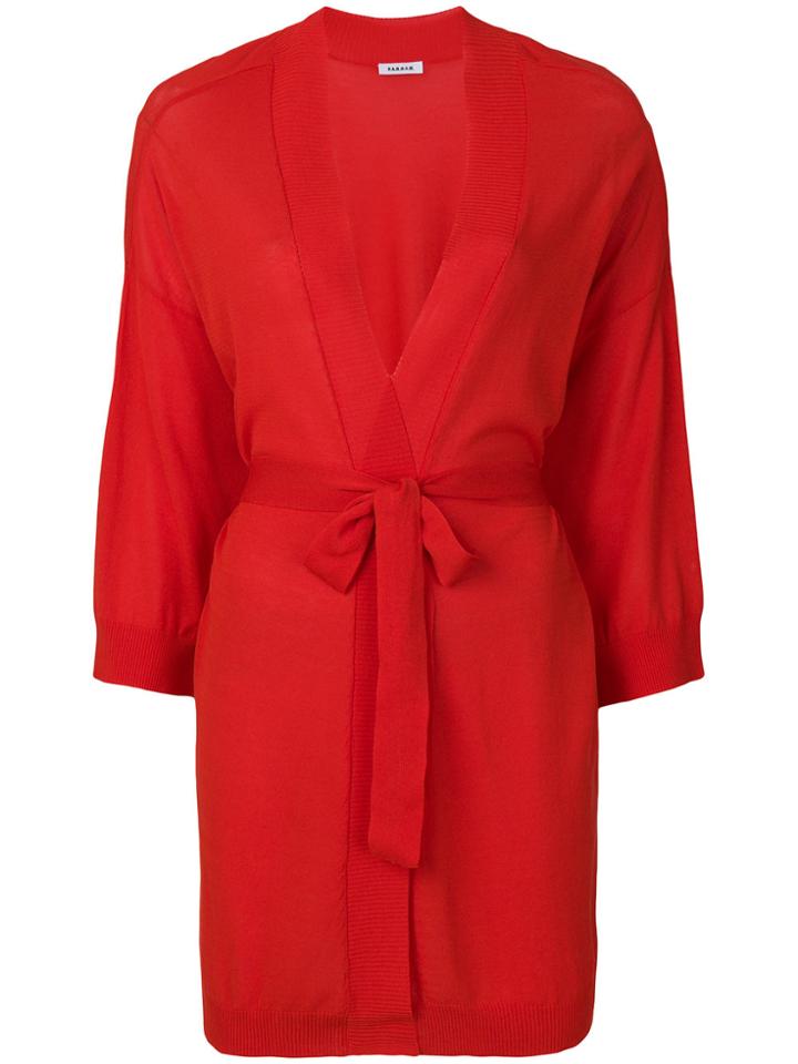 P.a.r.o.s.h. Oversized Cardigan - Red