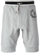 Alexander Mcqueen Logo Print Track Shorts, Men's, Size: Xs, Grey, Cotton