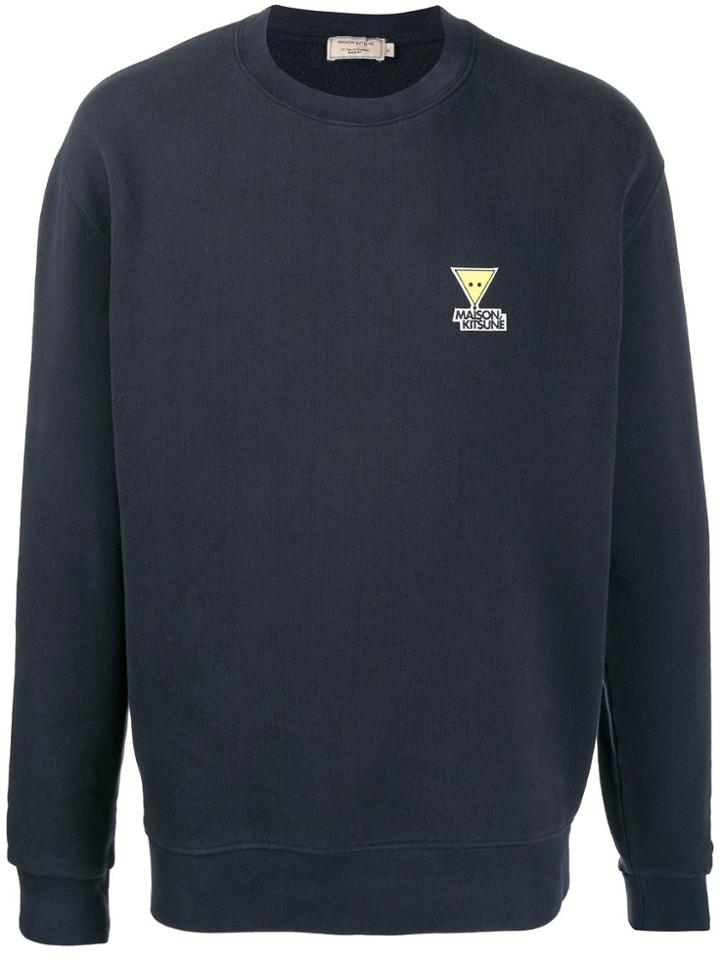Maison Kitsuné Logo Patch Jumper - Grey