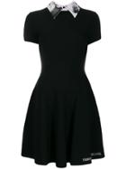 Valentino Graphic Collar Dress - Black