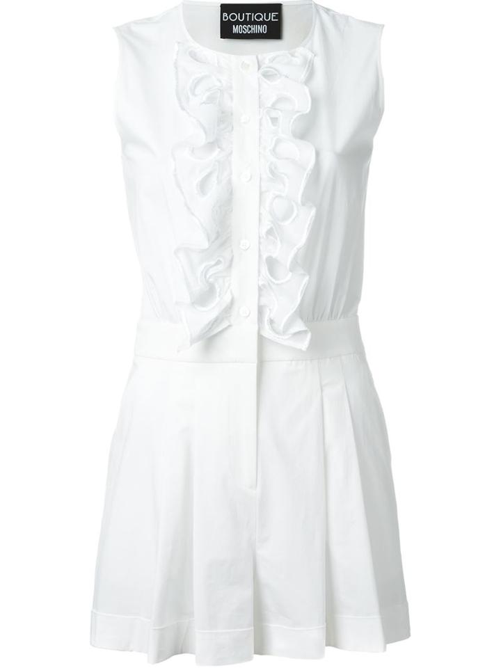 Boutique Moschino Ruffled Placket Playsuit