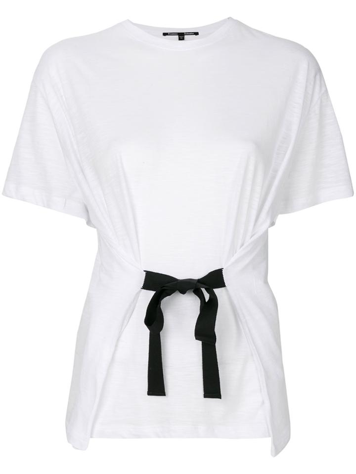 Proenza Schouler Short Sleeve Lace-up T-shirt - White