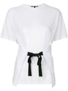 Proenza Schouler Short Sleeve Lace-up T-shirt - White