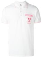 Moschino Flamingo Polo Shirt, Men's, Size: Small, White, Cotton