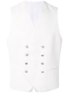 Tagliatore - Double Breasted Vest - Men - Cotton/linen/flax/polyamide/cupro - 48, White, Cotton/linen/flax/polyamide/cupro