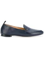 Anna F. Pointed Toe Loafers - Blue