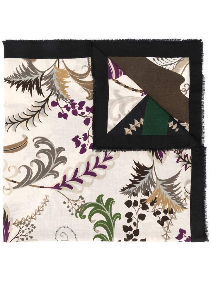 Salvatore Ferragamo Heritage-print Scarf - Neutrals
