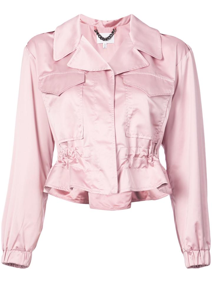 Milly Cropped Jacket - Pink & Purple