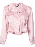 Milly Cropped Jacket - Pink & Purple