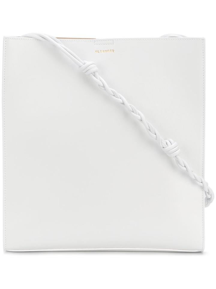 Jil Sander Tangle Satchel Bag - White