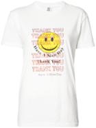 Rosie Assoulin - 'thank You Smiley Face' T-shirt - Women - Cotton - S, White, Cotton