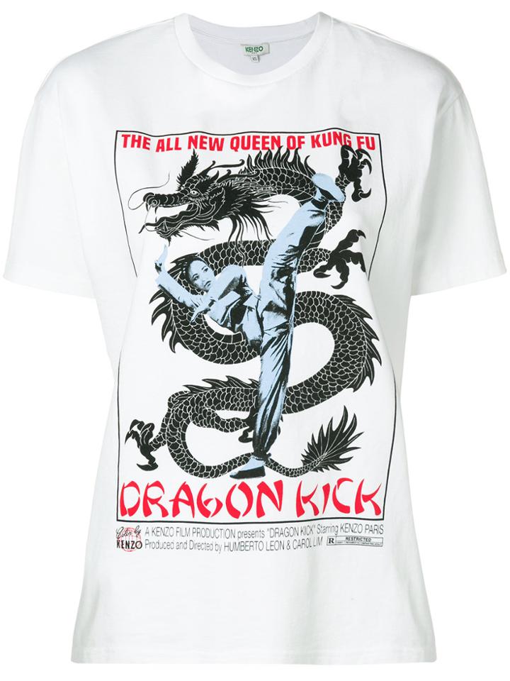 Kenzo Dragon Print T-shirt - White
