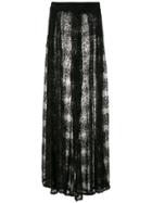 Amir Slama Lace Wide Leg Trousers - Black