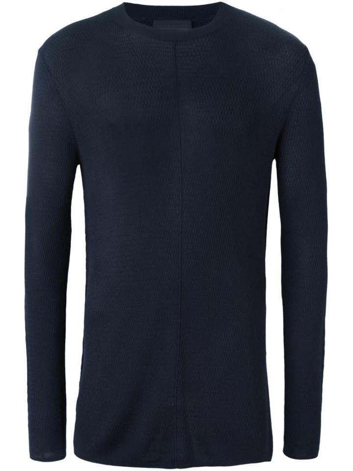 Diesel Black Gold 'keroki' Knit Jumper, Men's, Size: Medium, Blue, Viscose/cashmere