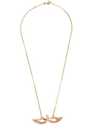 Kinz Kanaan Diamond Wing Necklace, Women's, Metallic