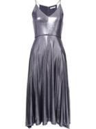 Halston Heritage Metallic Flared Dress