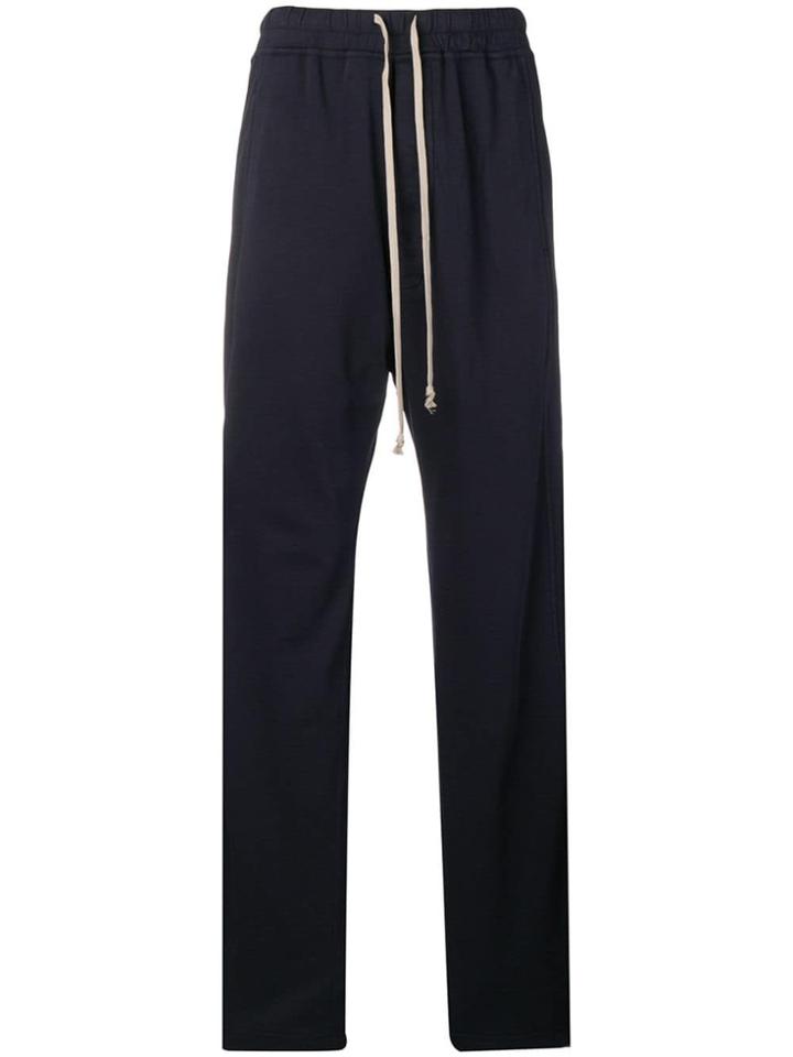 Rick Owens Drkshdw Press Stud Drawstring Trousers - Blue