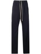 Rick Owens Drkshdw Press Stud Drawstring Trousers - Blue