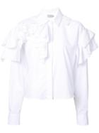 Neil Barrett Band Collar Top - White