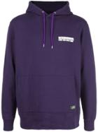 Neighborhood Logo Drawstring Hoodie - Purple