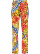 Moschino Multi-pattern Straight-leg Jeans - Multicolour