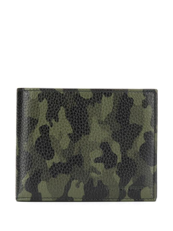 Karl Lagerfeld Bi-fold Camouflage Wallet - Green