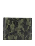 Karl Lagerfeld Bi-fold Camouflage Wallet - Green