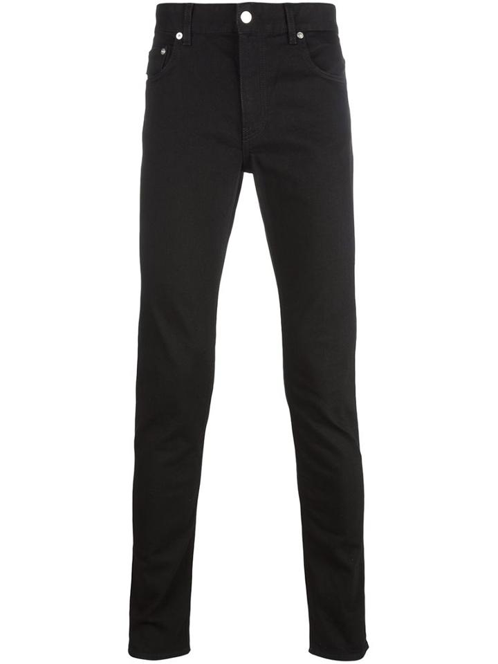 Love Moschino Slim Fit Jeans, Men's, Size: 36, Black, Cotton/spandex/elastane