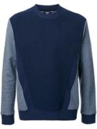 General Idea Crew Neck Sweatshirt, Men's, Size: 46, Blue, Nylon/polyurethane