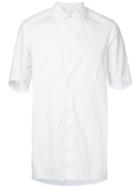 11 By Boris Bidjan Saberi - Block Print Shortsleeve Shirt - Men - Cotton/spandex/elastane - L, White, Cotton/spandex/elastane