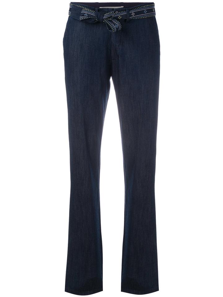 Vanessa Bruno Athé Straight Trousers, Women's, Size: 40, Blue, Cotton/polyester