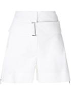 Sportmax Belted High-waist Shorts - White