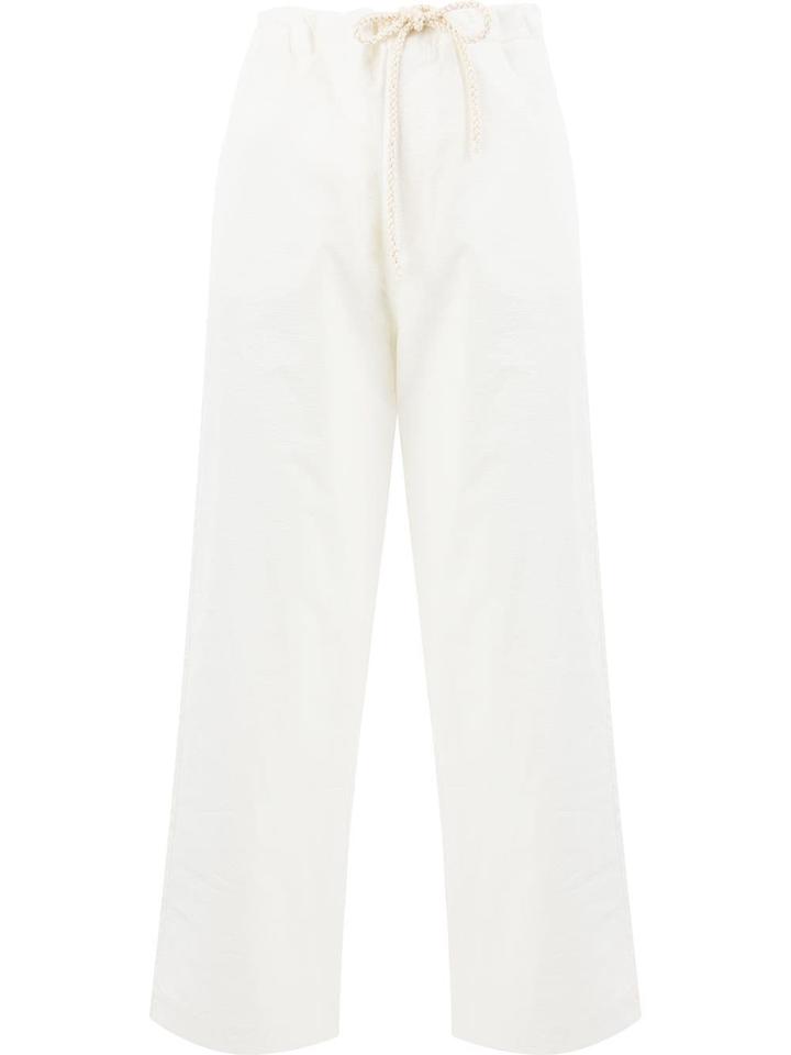 Sara Lanzi Rope Detail Trousers - White